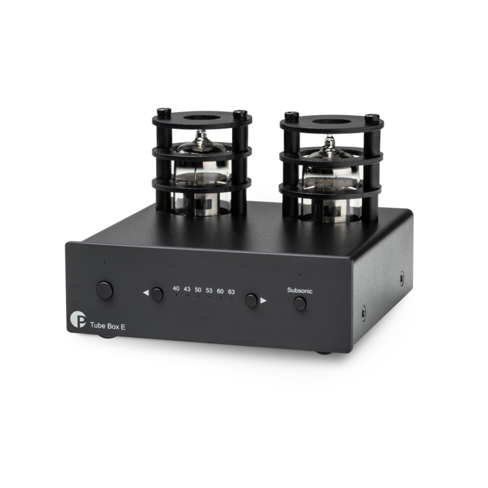 Pro-Ject Tube Box E RIAA-steg med ECC83-rör, svart