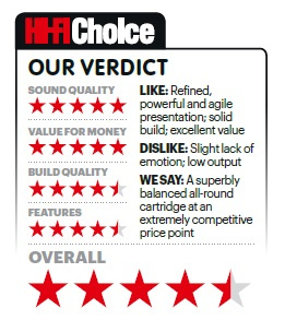 Ortofon MC Quintet Black S, MC-pickup för vinylspelare