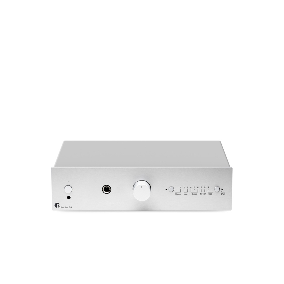 Pro-Ject Pre Box S3 kompakt försteg med Bluetooth & DAC, silver