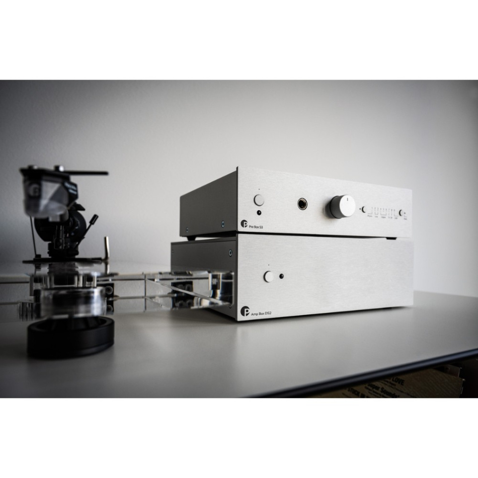 Pro-Ject Pre Box S3 kompakt försteg med Bluetooth & DAC, silver