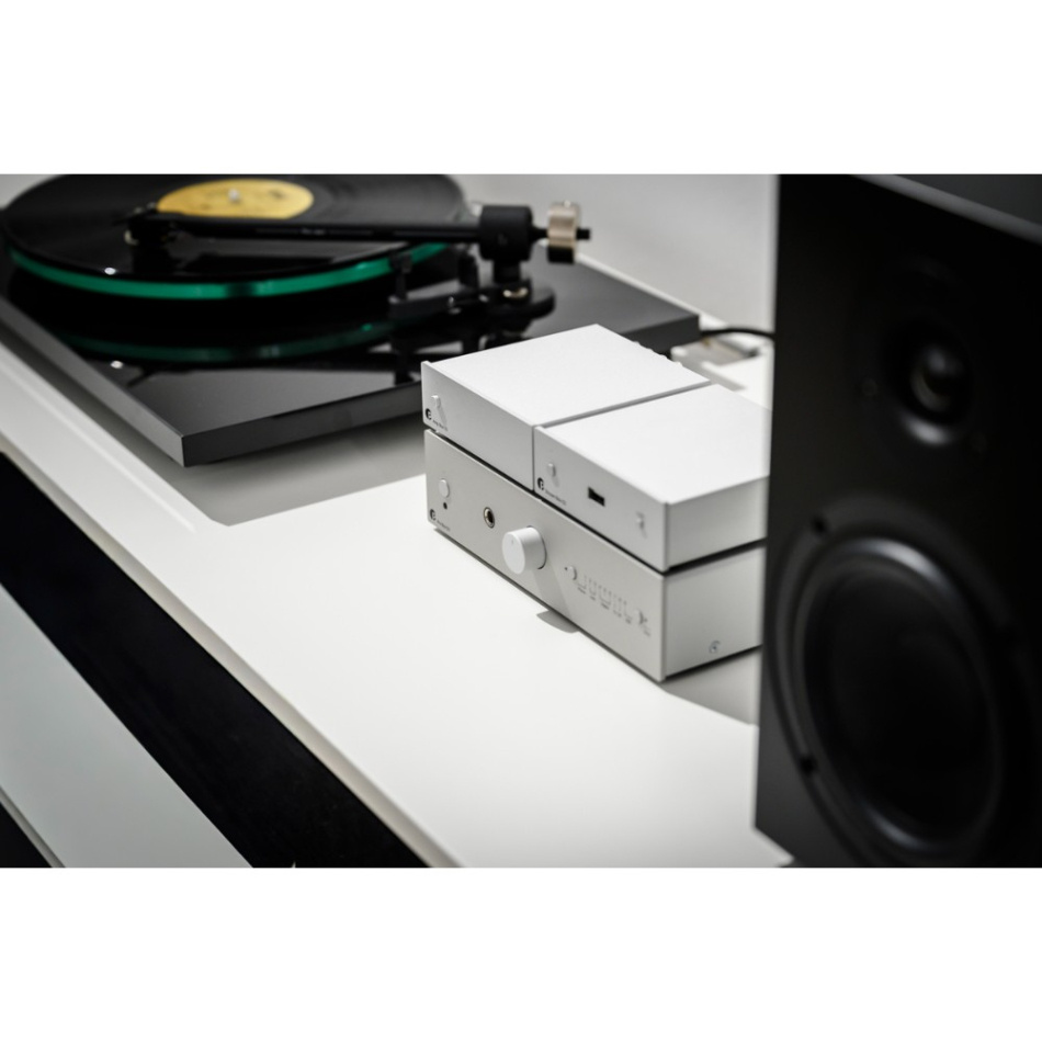 Pro-Ject Pre Box S3 kompakt försteg med Bluetooth & DAC, silver