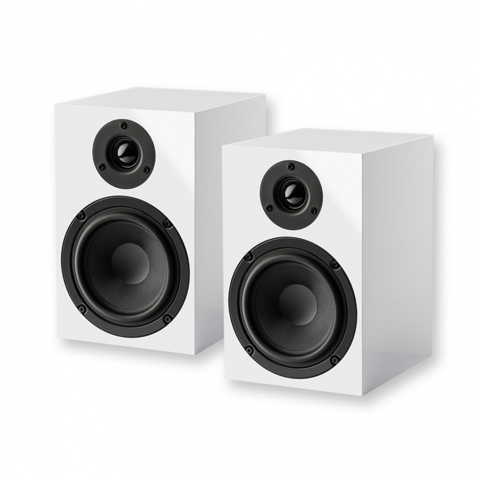Pro-Ject Speaker Box 5E stativhögtalare, vitt par