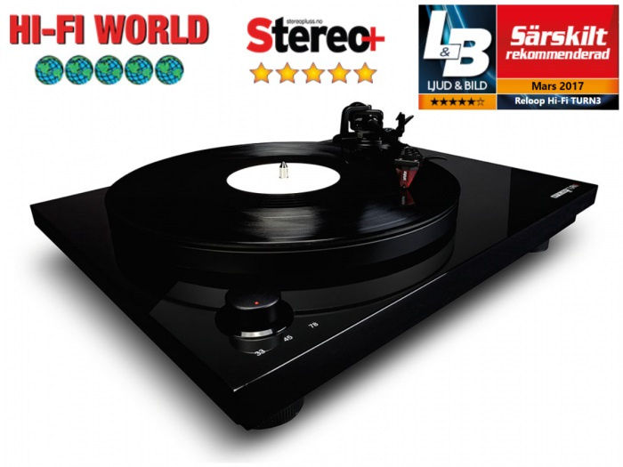 Reloop Turn 3, skivspelare med 2M Red & digitalisering