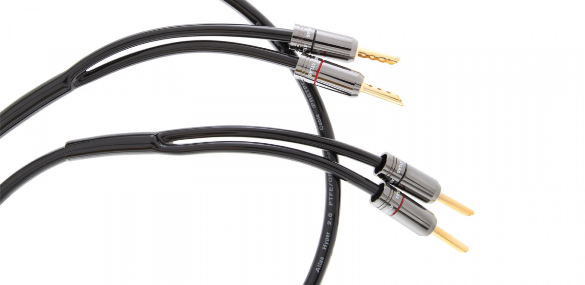 Atlas Hyper 2.0 terminerad högtalarkabel, 2x2 meter