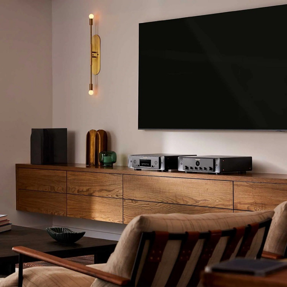 Marantz CD50n CD-spelare med HEOS musikstreaming & DAC, svart