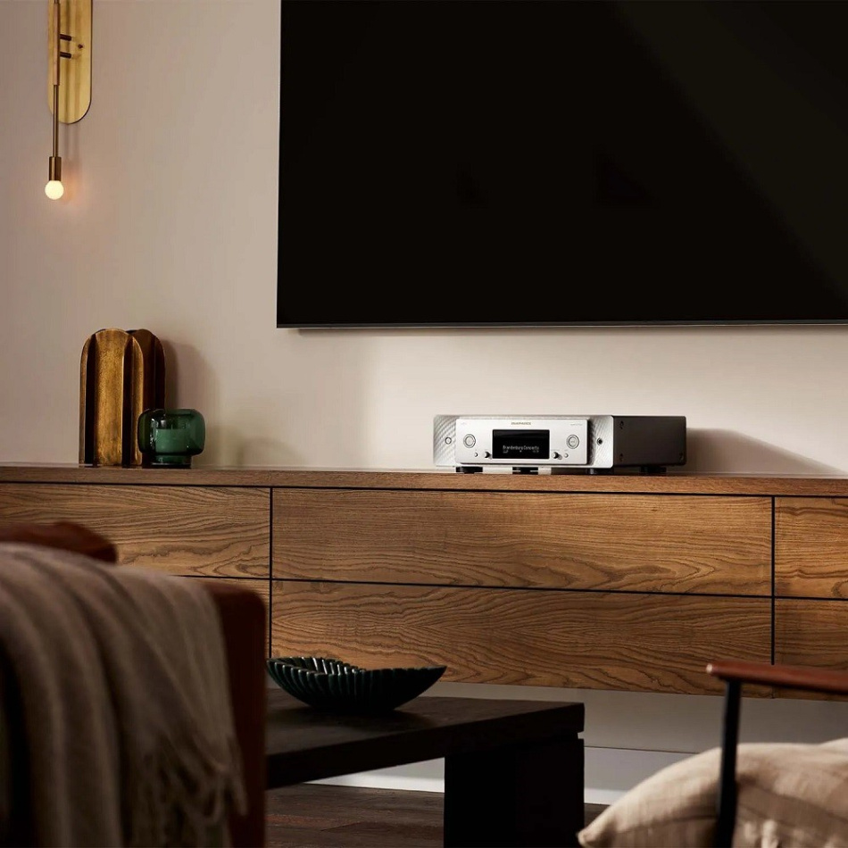 Marantz CD50n CD-spelare med HEOS musikstreaming & DAC, silver