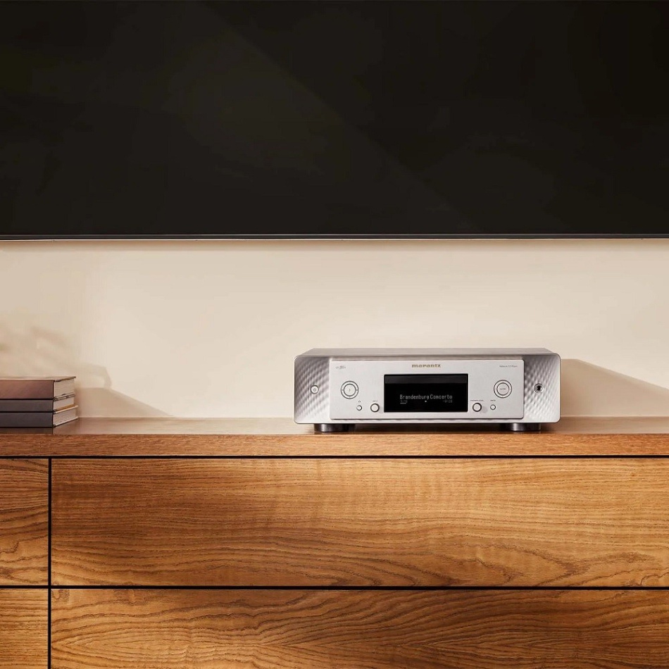 Marantz CD50n CD-spelare med HEOS musikstreaming & DAC, silver