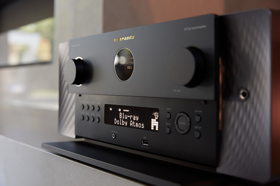 Marantz Cinema 30 hemmabioförstärkare med Dirac Live & Dolby Atmos, svart