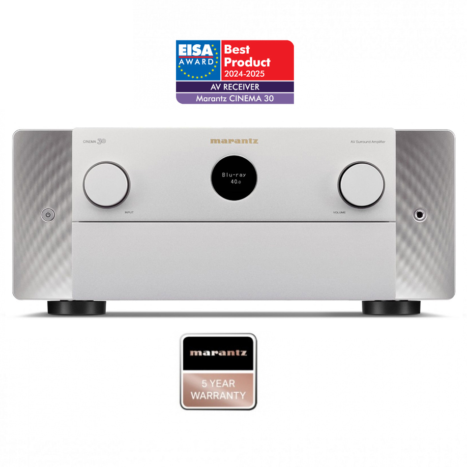 Marantz Cinema 30 hemmabioförstärkare med Dirac Live & Dolby Atmos, silver