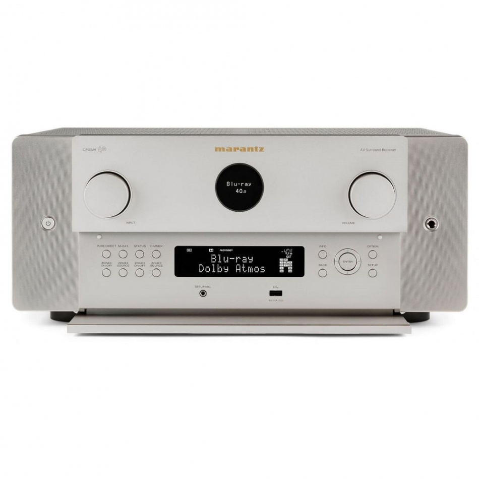 Marantz Cinema 40 hemmabioförstärkare med Dirac Live & Dolby Atmos, silver