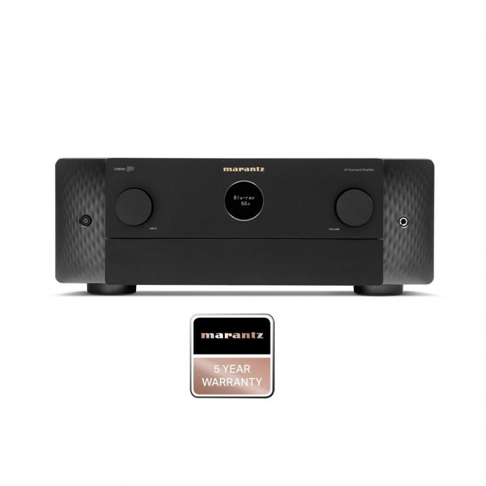 Marantz Cinema 50 hemmabioförstärkare med Dolby Atmos & HEOS, svart