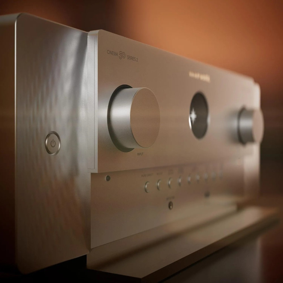 Marantz Cinema 50 Series 2 hemmabioförstärkare, silver/guld