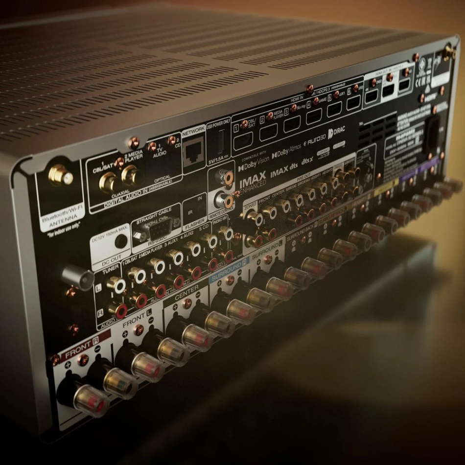 Marantz Cinema 50 Series 2 hemmabioförstärkare, silver/guld