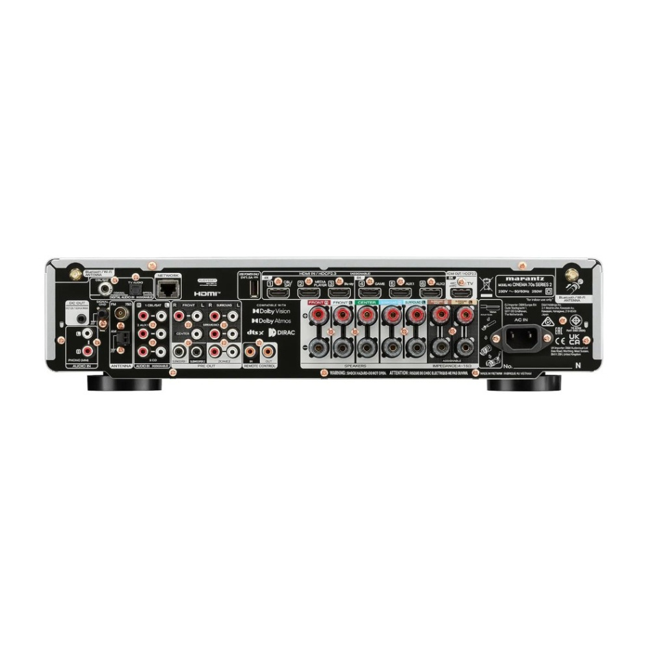 Marantz Cinema 70S Series 2 hemmabioförstärkare, silver/guld