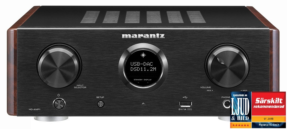 Marantz HD-DAC1 med hörlursförstärkare, svart