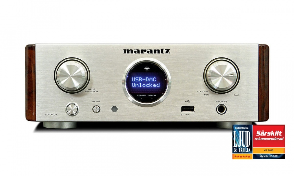 Marantz HD-DAC1 med hörlursförstärkare, silver