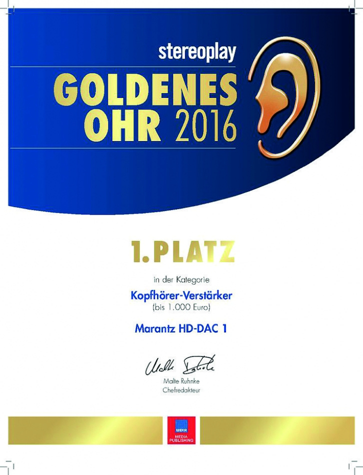 Marantz HD-DAC1 med hörlursförstärkare, silver