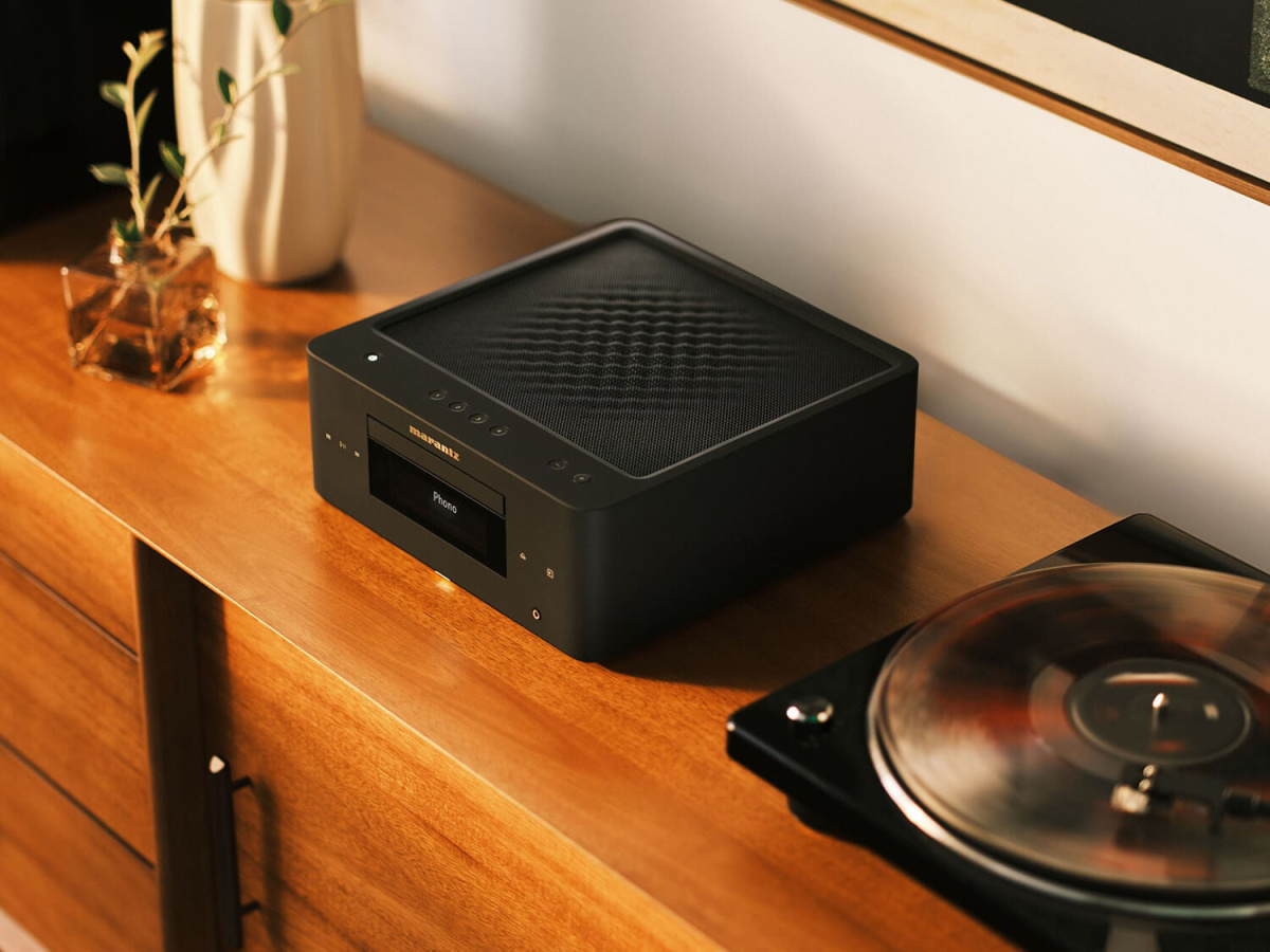 Marantz MCR 60n DAB kompakt nätverksreceiver med CD, Radio & HDMI, svart
