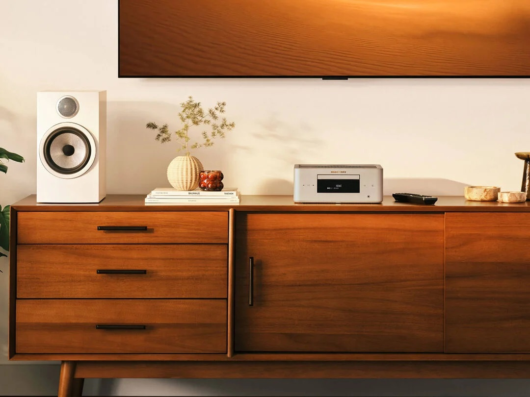Marantz MCR 60n DAB kompakt nätverksreceiver med CD, Radio & HDMI, champagne