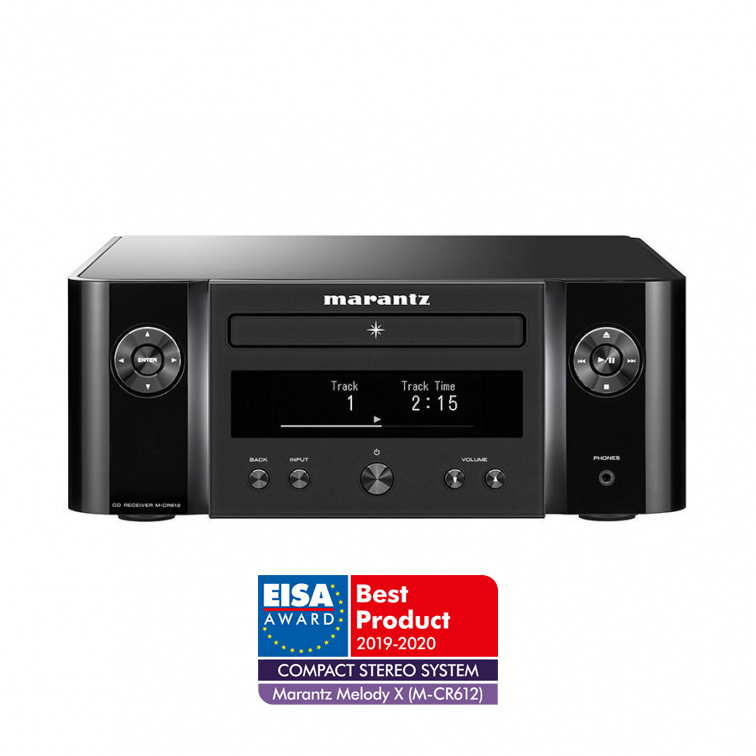 Marantz MCR-612 stereoförstärkare med nätverk, CD & radio, svart