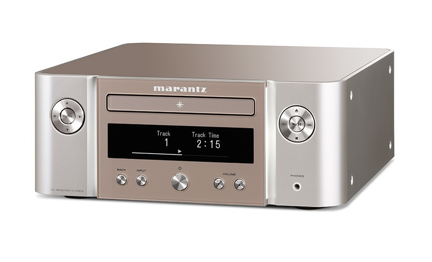 Marantz MCR-612 nätverksreceiver med CD, silver/guld Returexemplar