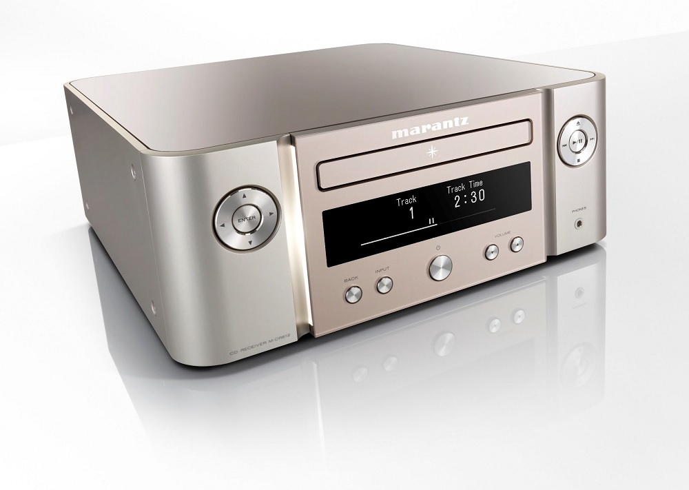 Marantz MCR-612 nätverksreceiver med CD, silver/guld Returexemplar