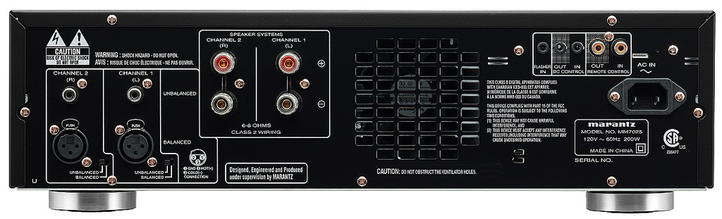 Marantz MM7025, stereoslutsteg med XLR