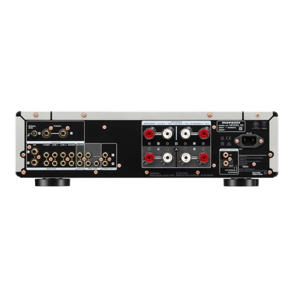 Marantz Model 50 stereoförstärkare med RIAA-steg, silver