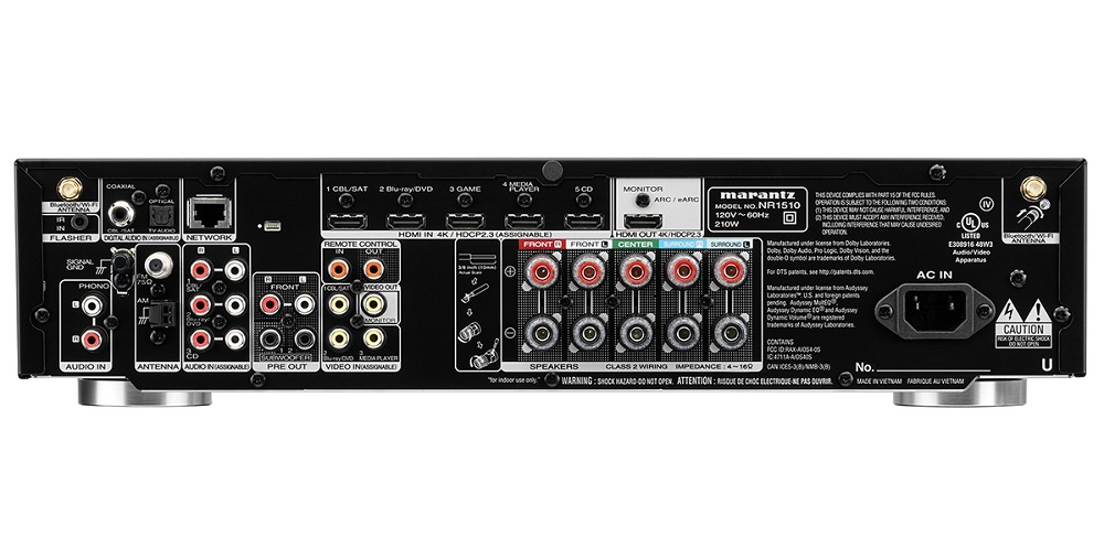 Marantz NR1510 hemmabioförstärkare, svart Returexemplar