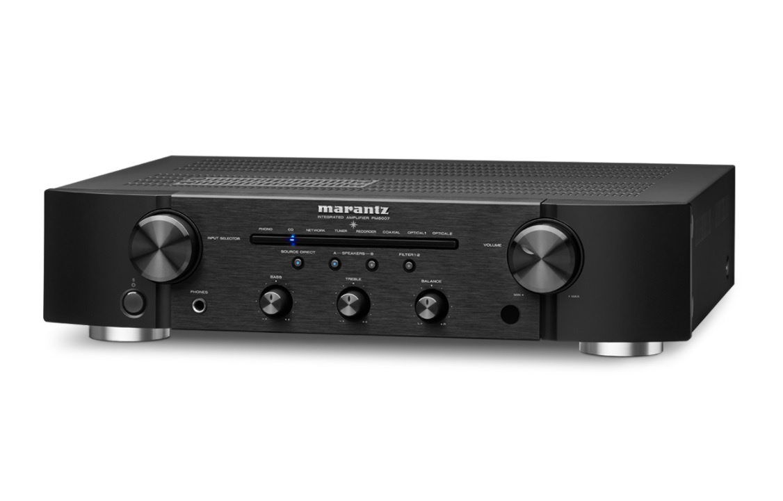 Marantz PM6007 stereoförstärkare med DAC & RIAA-steg, svart