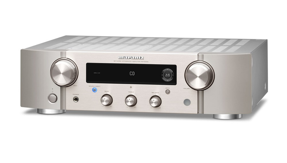Marantz PM7000N stereoförstärkare med nätverk, RIAA-steg & DAC, silver