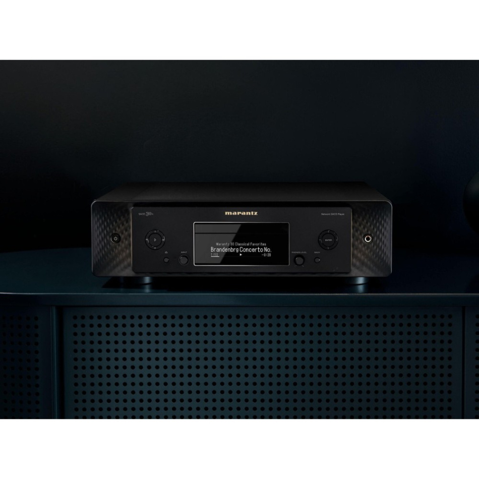 Marantz SACD 30n, SACD/CD-spelare med nätverk & inbyggd DAC, svart
