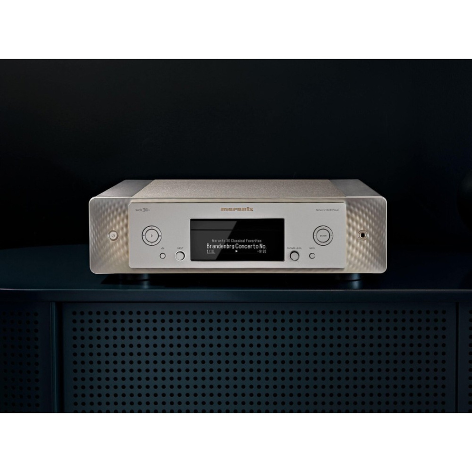 Marantz SACD 30n, SACD/CD-spelare med nätverk & inbyggd DAC, silver