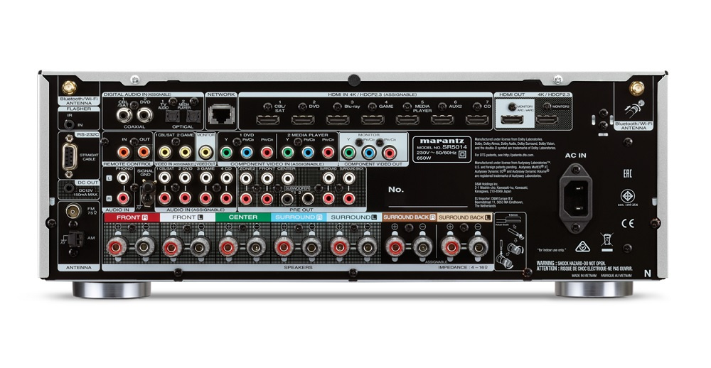 Marantz SR5014 hembioreceiver, silver