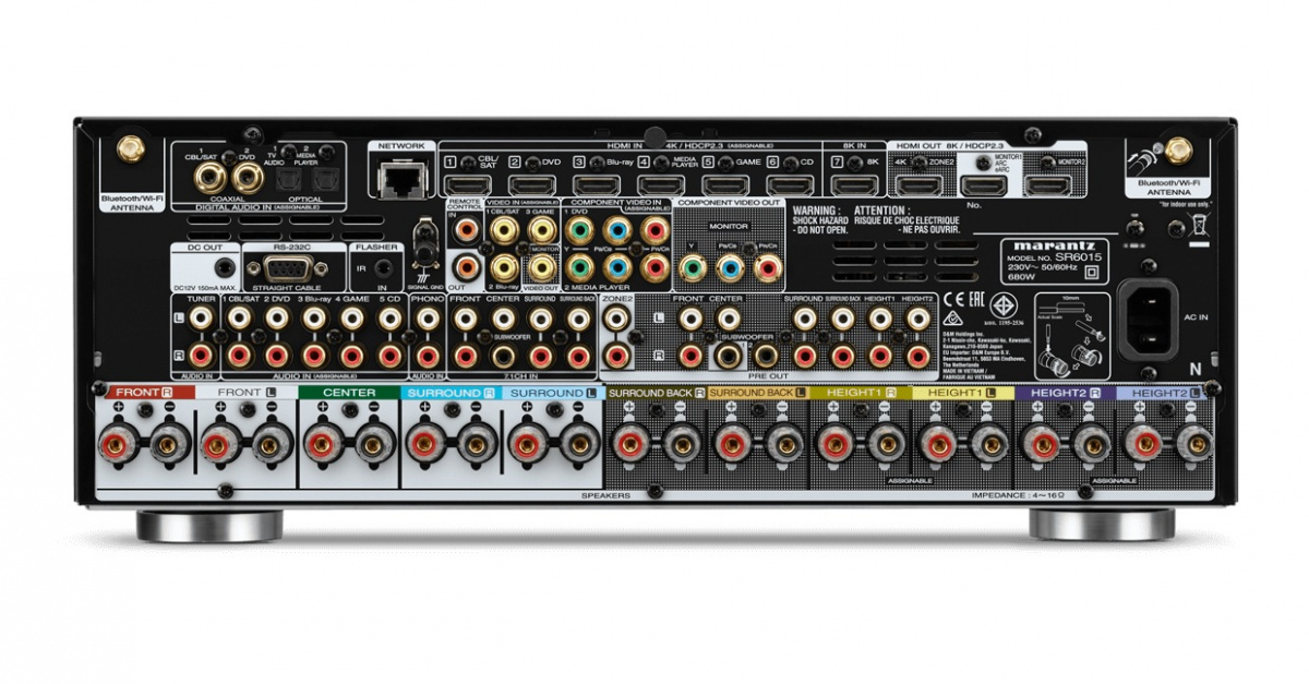 Marantz SR6015 hemmabioförstärkare med HEOS, svart