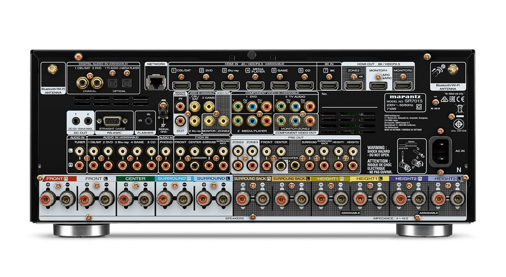 Marantz SR7015 hemmabioförstärkare med HEOS, svart