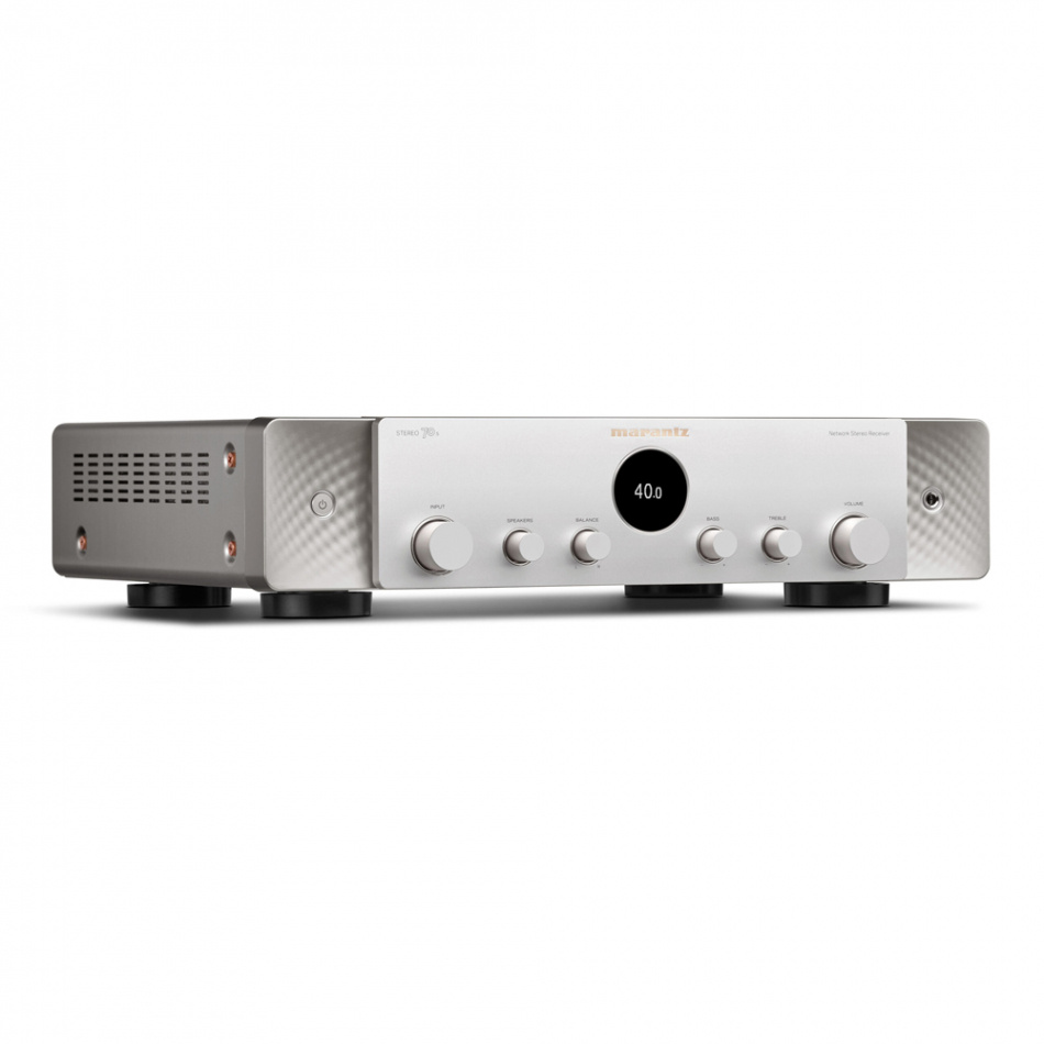 Marantz Stereo 70S stereoförstärkare med streaming, RIAA-steg & HDMI, silver