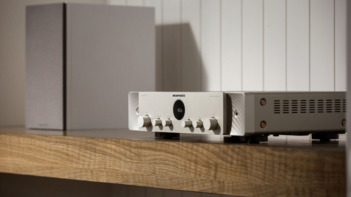 Marantz Stereo 70S stereoförstärkare med streaming, RIAA-steg & HDMI, silver