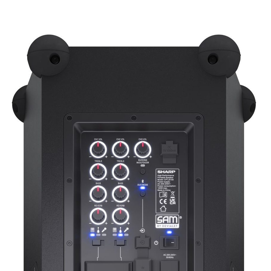 Sharp CP-LS100 SumoBox partyhögtalare med batteridrift