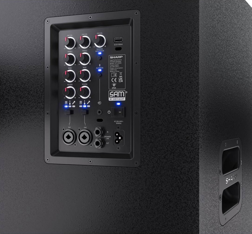 Sharp CP-LS200 SumoBox partyhögtalare med batteridrift