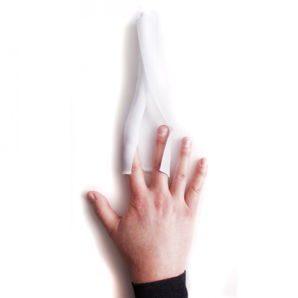 Multibrackets M Universal Cable Sock Self Wrapping, självslutande kabelstrumpa 19 mm vit