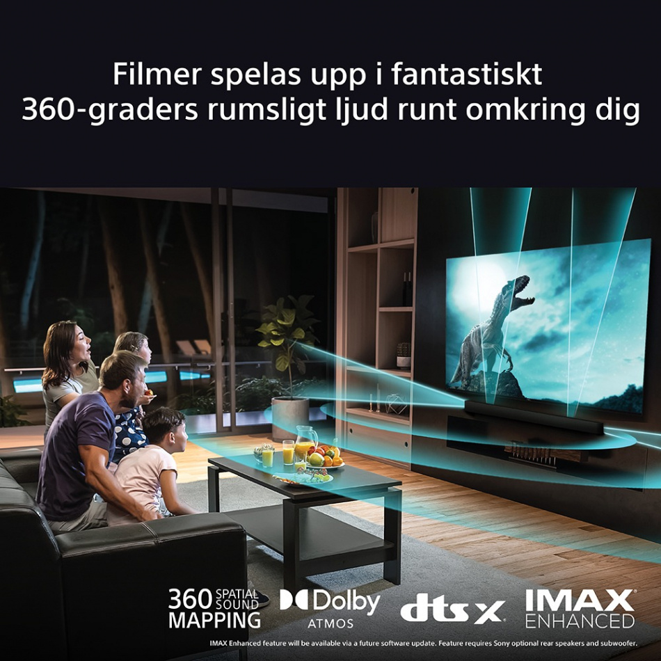 Sony BRAVIA Theatre Bar 9 soundbar med Dolby Atmos & Chromecast