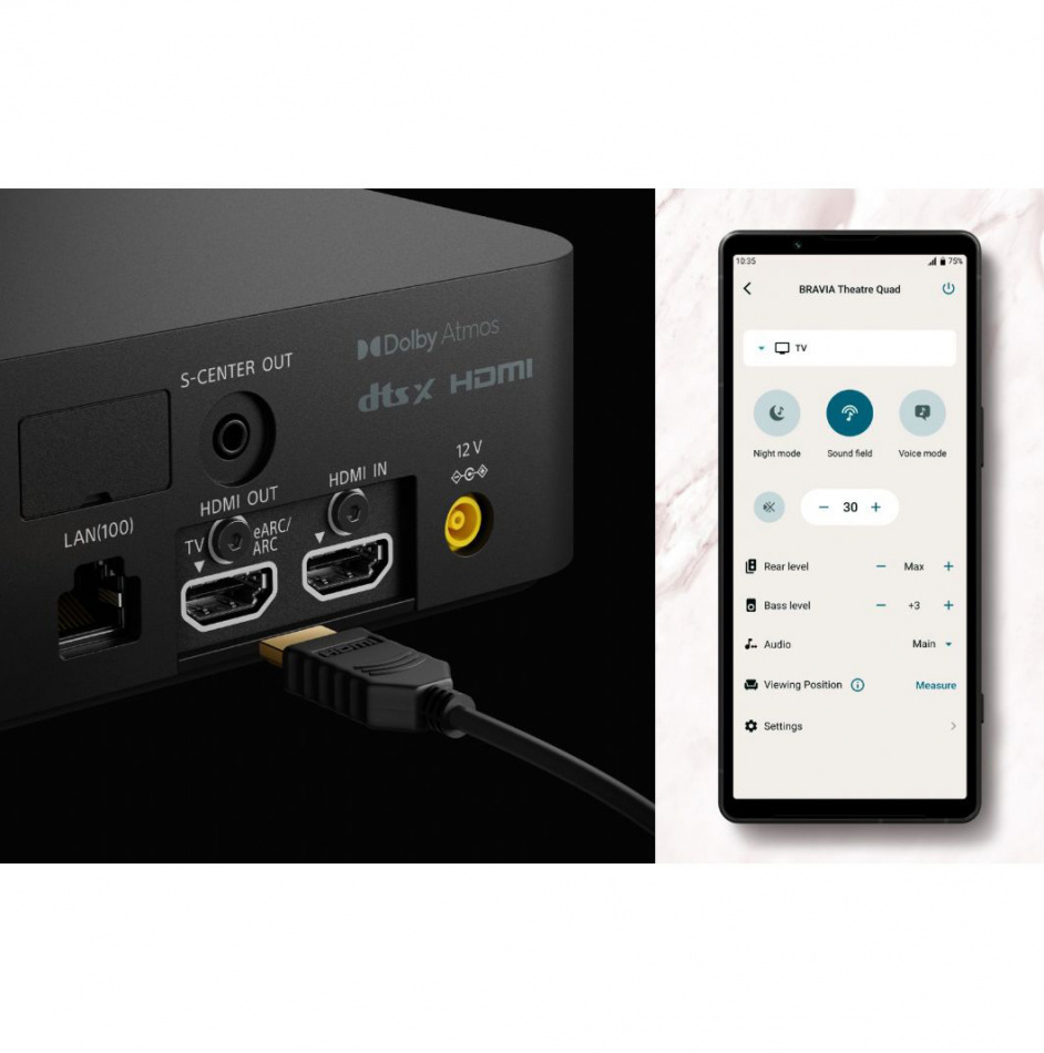 Sony HT-A9M2 BRAVIA Theatre Quad, Trådlöst Dolby Atmos Hemmabiosystem 