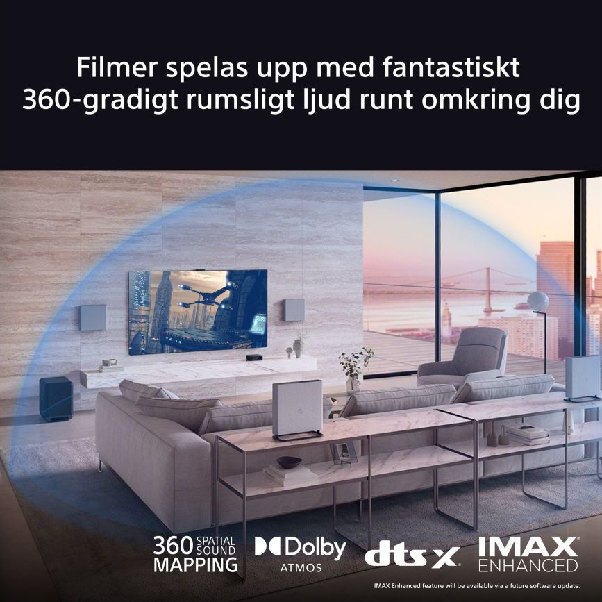 Sony HT-A9M2 BRAVIA Theatre Quad, Trådlöst Dolby Atmos Hemmabiosystem 