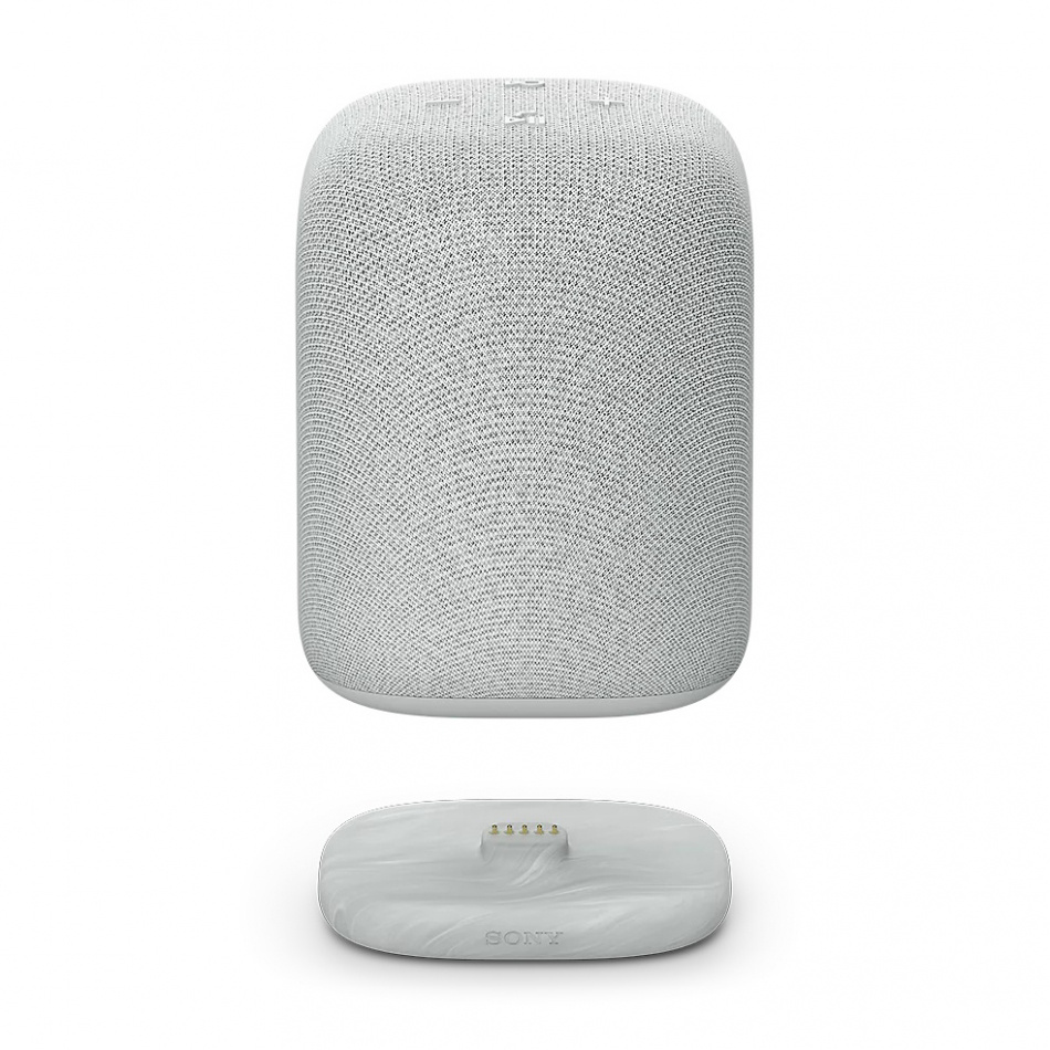 Sony LinkBuds Speaker trådlös bärbar högtalare med Bluetooth, ljusgrå