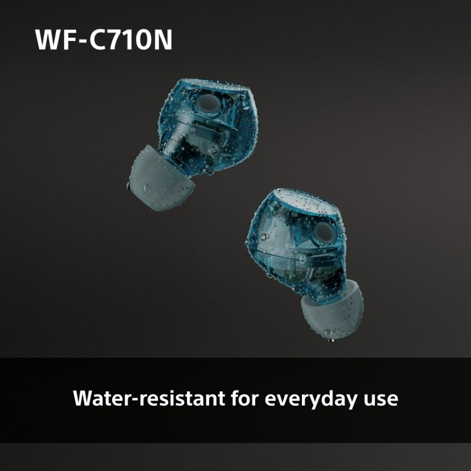 Sony WF-C710N True Wireless in-ear hörlurar med brusreducering, glasblåa