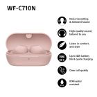 Sony WF-C710N True Wireless in-ear hörlurar med brusreducering, rosa Sony WF-C710N True Wireless in-ear hörlurar med brusreducering, rosa