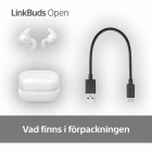 Sony LinkBuds Open True Wireless IPX4 in ear-hörlur med Bluetooth, vit Sony LinkBuds Open True Wireless IPX4 in ear-hörlur med Bluetooth, vit