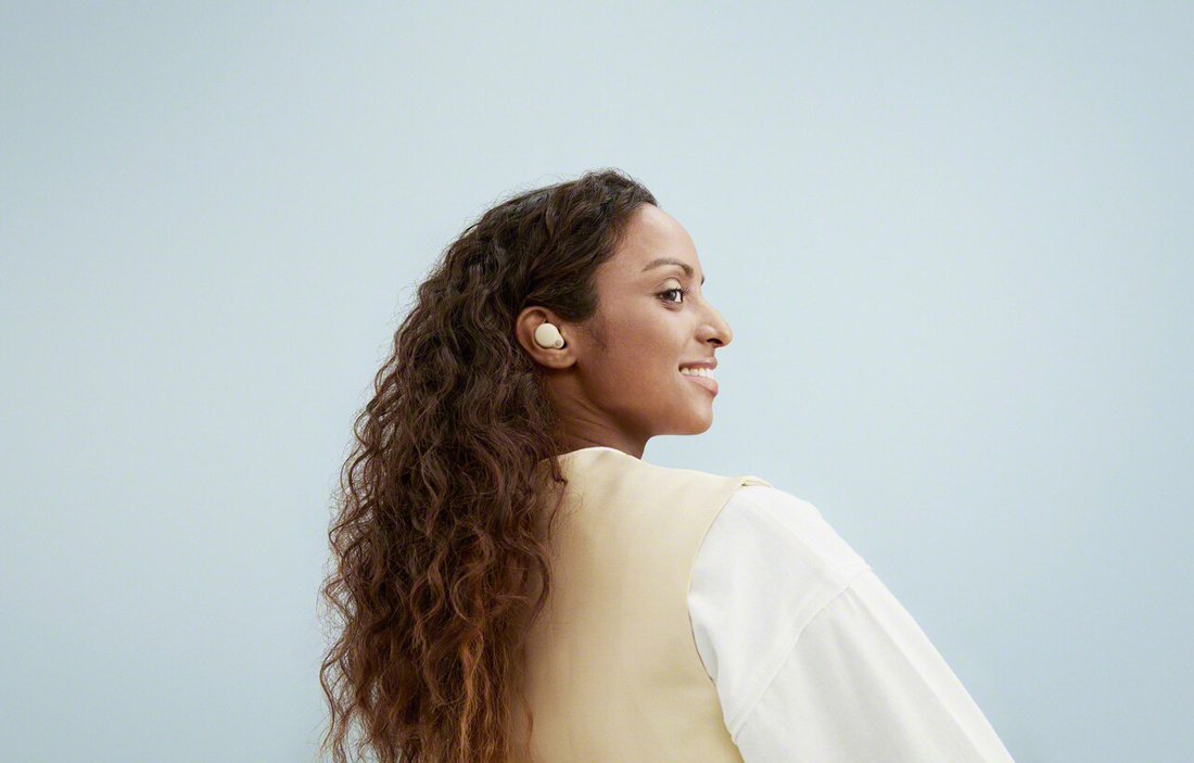 Sony LinkBuds S True Wireless in-ear hörlurar med brusreducering, beige