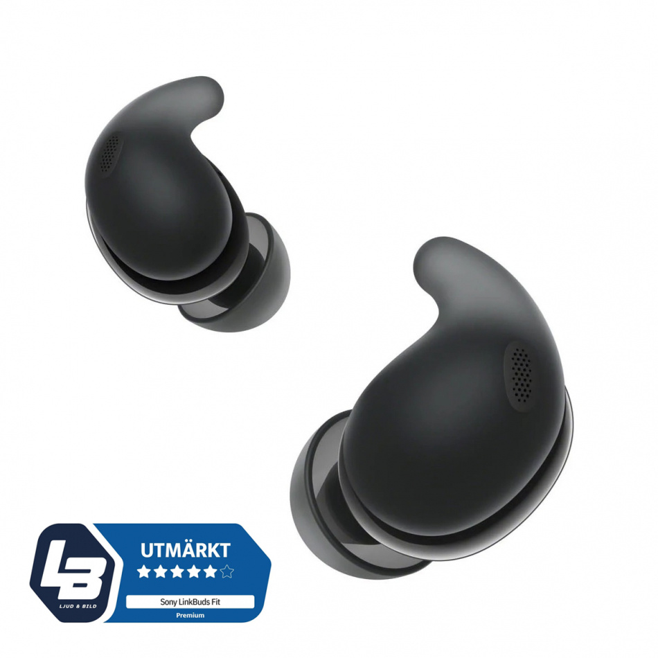 Sony LinkBuds Fit True Wireless IPX4 in ear-hörlur med Bluetooth, svart